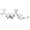 LANCIA 961143650 Middle Silencer